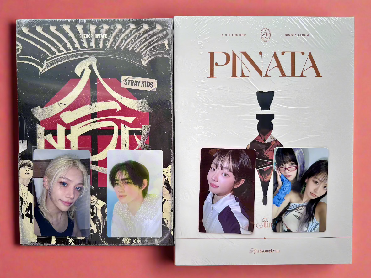 K-pop albums and photocards